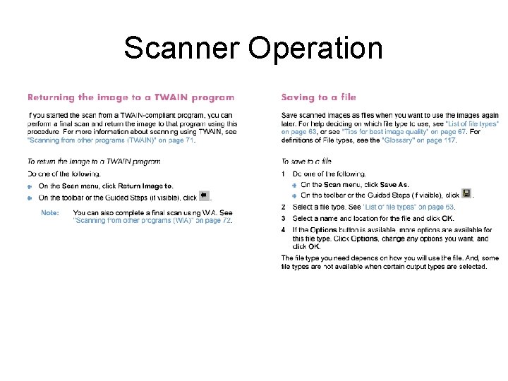 Scanner Operation 