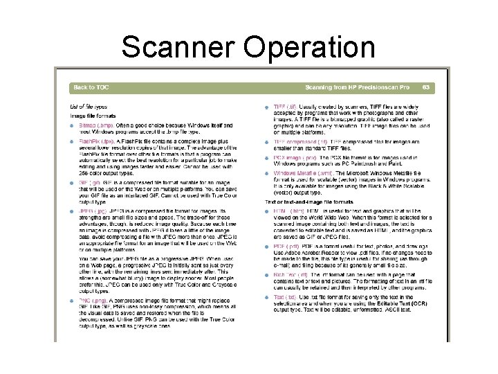 Scanner Operation 