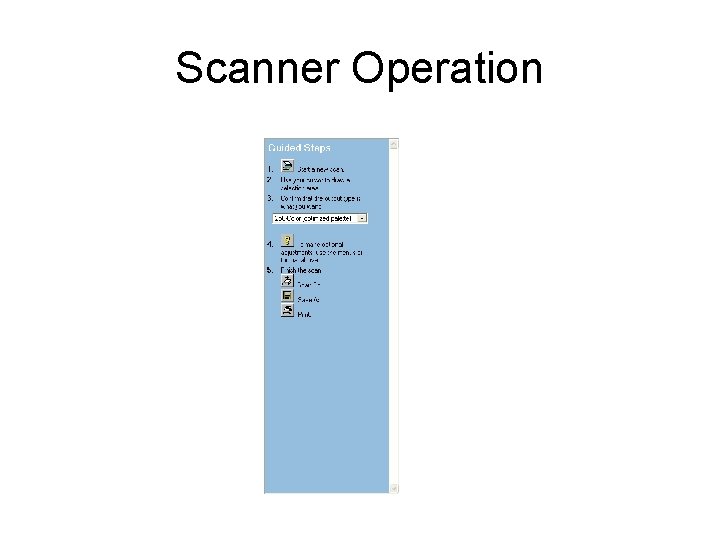 Scanner Operation 
