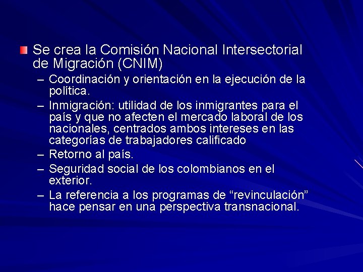 Se crea la Comisión Nacional Intersectorial de Migración (CNIM) – Coordinación y orientación en