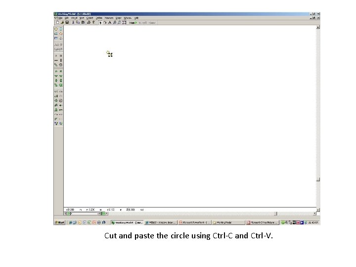 Cut and paste the circle using Ctrl-C and Ctrl-V. 