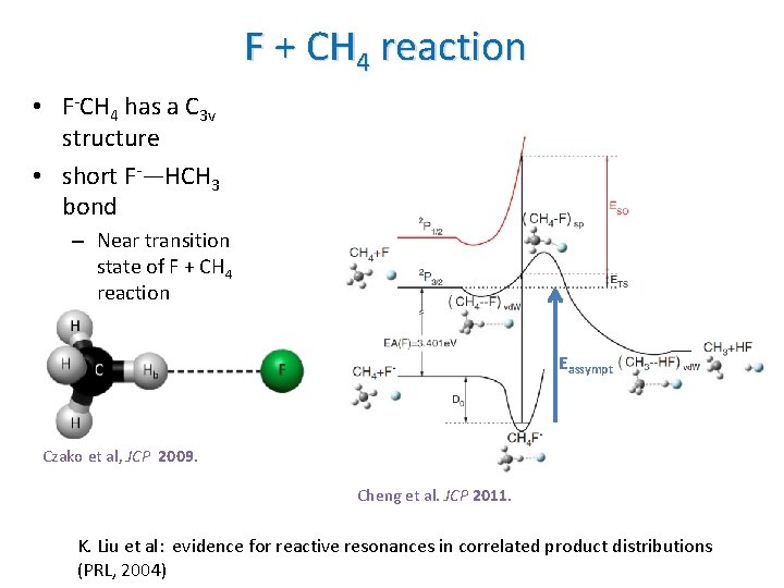 F + CH 4 reaction • F-CH 4 has a C 3 v structure