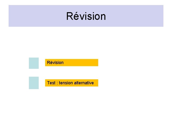 Révision Test : tension alternative 