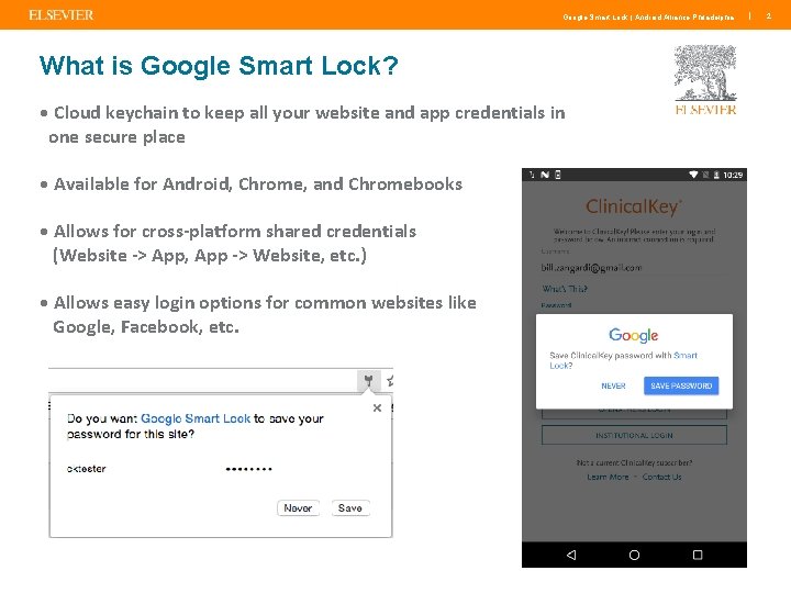 Google Smart Lock | Android Alliance Philadelphia What is Google Smart Lock? • Cloud