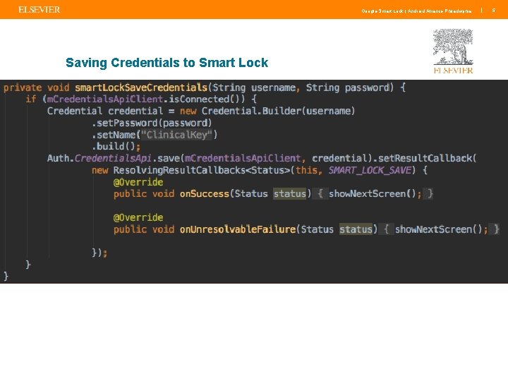 Google Smart Lock | Android Alliance Philadelphia Saving Credentials to Smart Lock | 5
