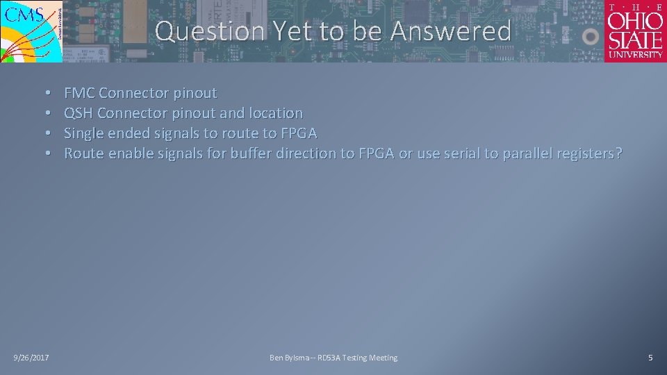 Question Yet to be Answered • • 9/26/2017 FMC Connector pinout QSH Connector pinout