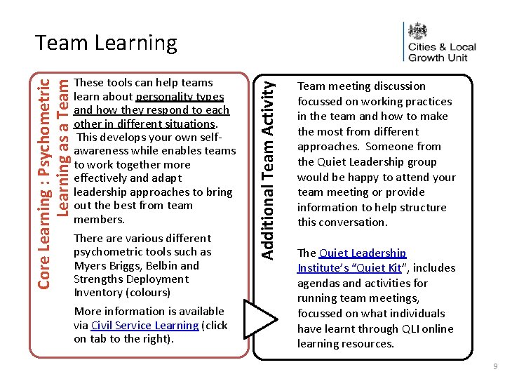 These tools can help teams learn about personality types and how they respond to