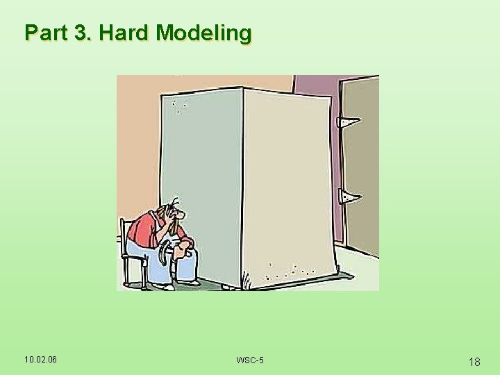 Part 3. Hard Modeling 10. 02. 06 WSC-5 18 