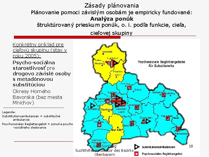 Zásady plánovania Plánovanie pomoci závislým osobám je empiricky fundované: Analýza ponúk štruktúrovaný prieskum ponúk,