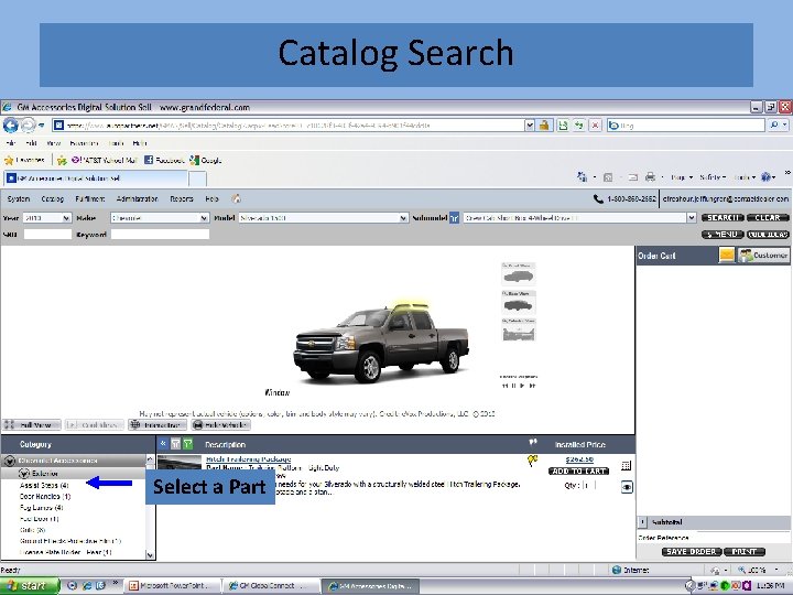Catalog Search Select a Part 