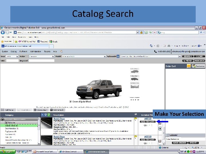 Catalog Search Make Your Selection 