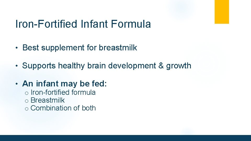 Iron-Fortified Infant Formula • Best supplement for breastmilk • Supports healthy brain development &