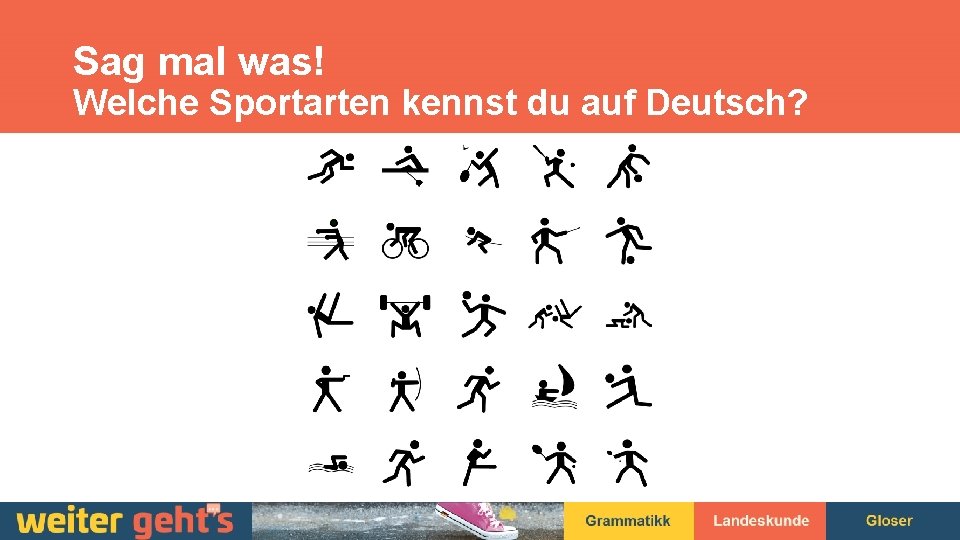 Sag mal was! Welche Sportarten kennst du auf Deutsch? 
