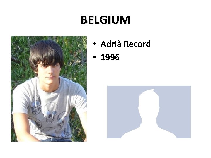 BELGIUM • Adrià Record • 1996 