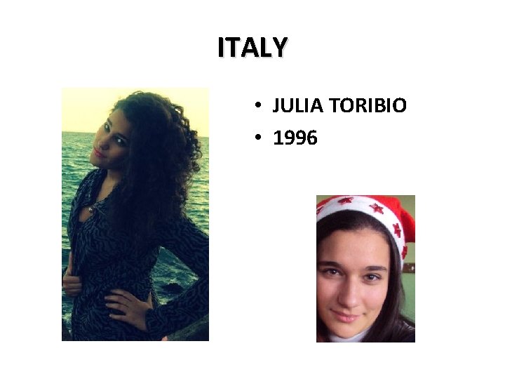 ITALY • JULIA TORIBIO • 1996 