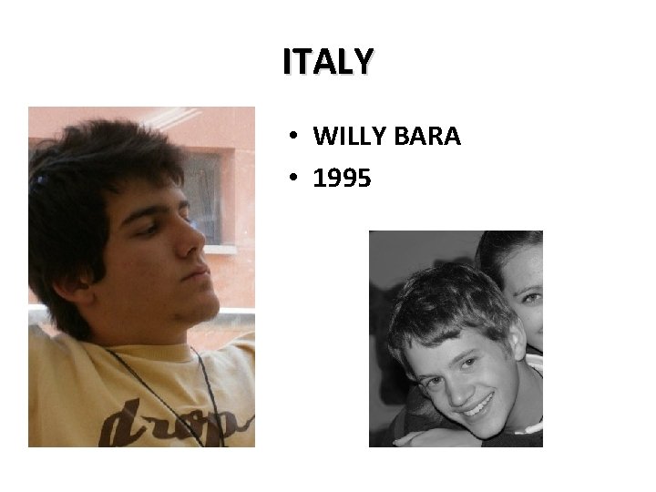 ITALY • WILLY BARA • 1995 