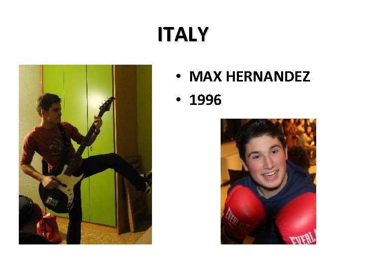 ITALY • MAX HERNANDEZ • 1996 