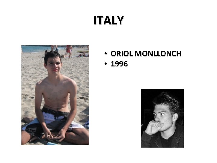 ITALY • ORIOL MONLLONCH • 1996 