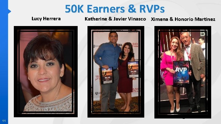 Lucy Herrera 11 50 K Earners & RVPs Katherine & Javier Vinasco Ximena &