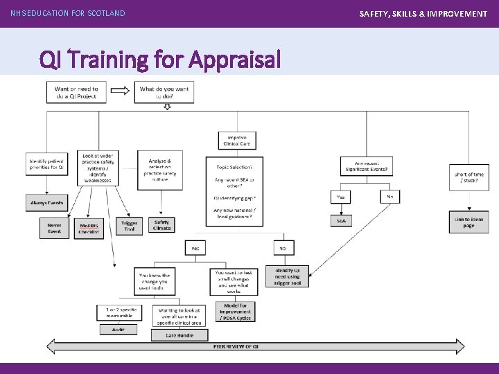 NHS EDUCATION FOR SCOTLAND QI Training for Appraisal SAFETY, SKILLS & IMPROVEMENT 