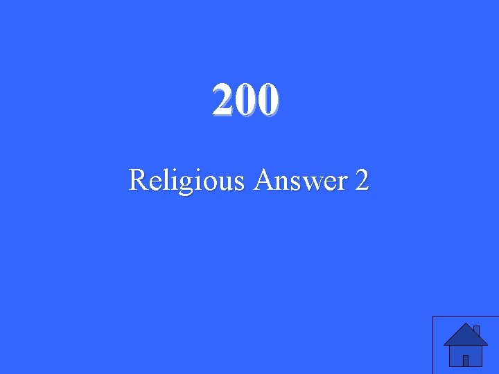 200 Religious Answer 2 