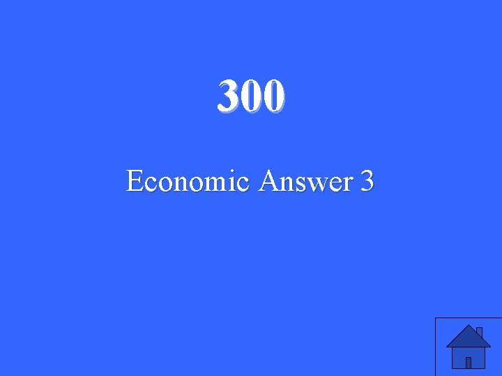 300 Economic Answer 3 