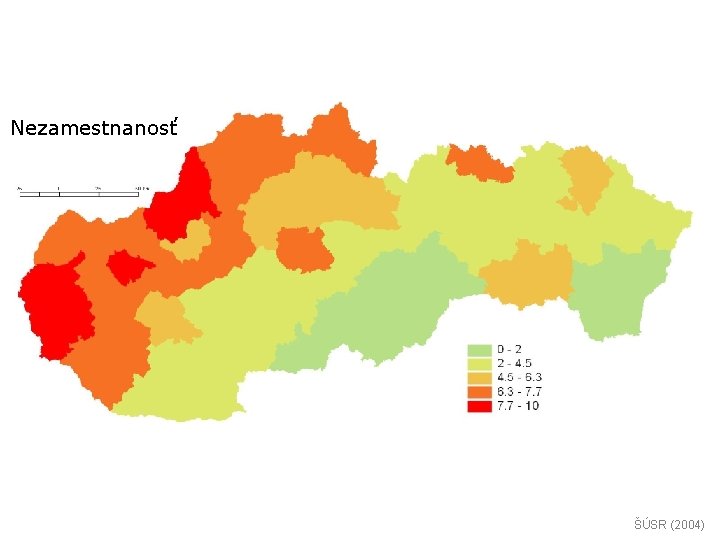 Nezamestnanosť ŠÚSR (2004) 