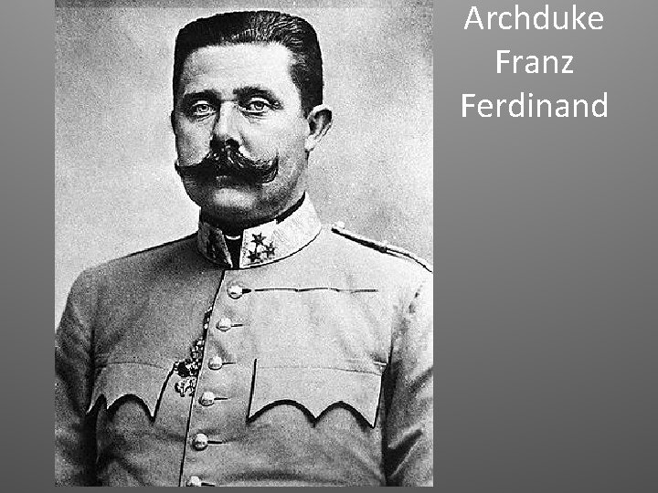 Archduke Franz Ferdinand 