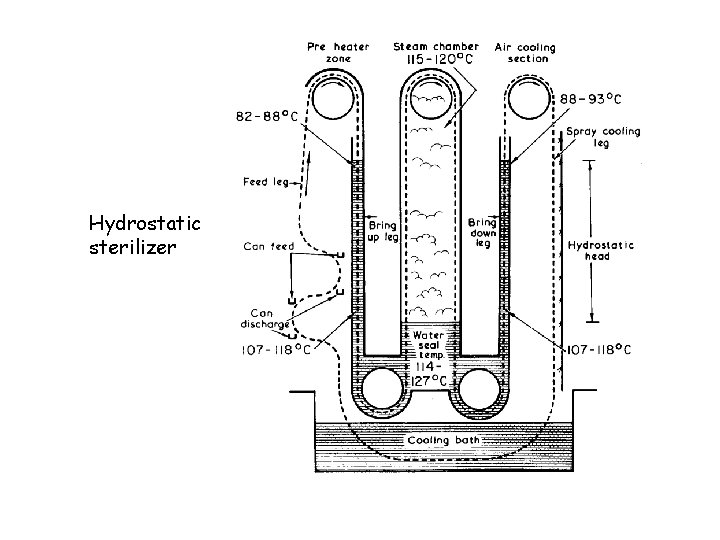 Hydrostatic sterilizer 