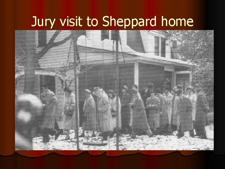 Jury visit to Sheppard home 