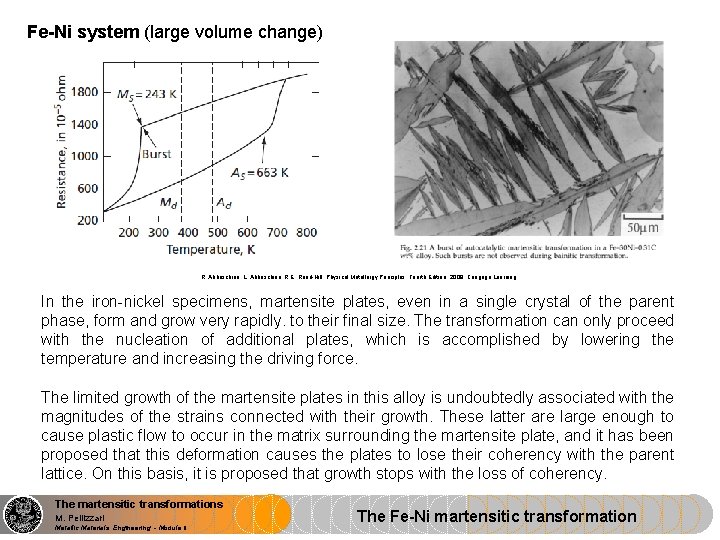 Fe-Ni system (large volume change) R. Abbaschian, L. Abbaschian, R. E. Reed-Hill: Physical Metallurgy