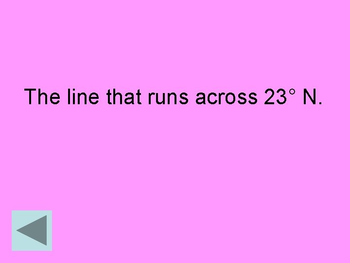 The line that runs across 23° N. 