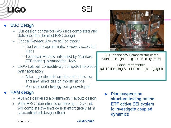 SEI l BSC Design » Our design contractor (ASI) has completed and delivered the