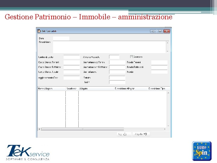 Gestione Patrimonio – Immobile – amministrazione ******* 