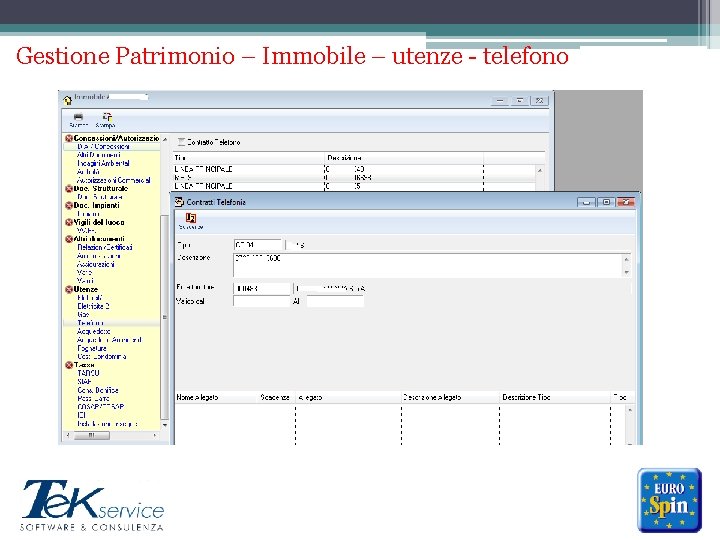 Gestione Patrimonio – Immobile – utenze - telefono ******* 