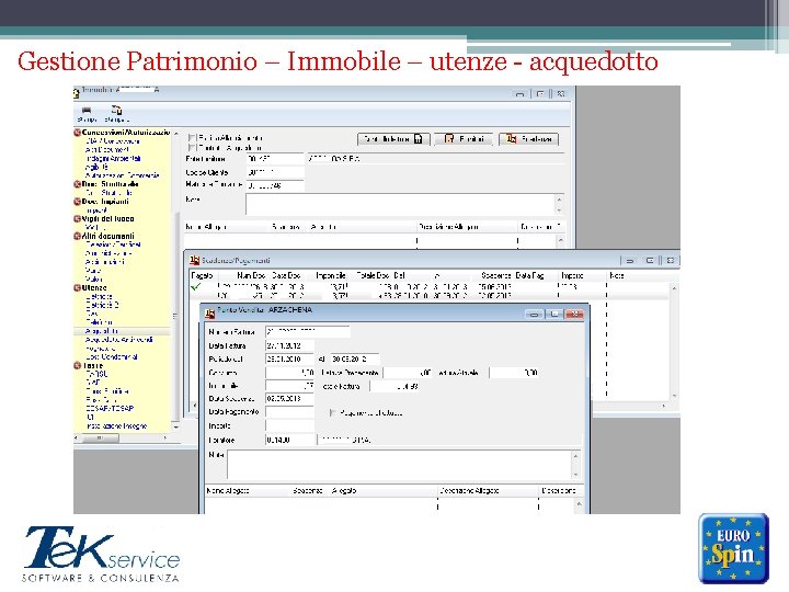 Gestione Patrimonio – Immobile – utenze - acquedotto ******* 