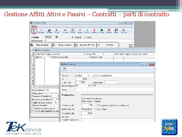 Gestione Affitti Attivi e Passivi – Contratti – parti di contratto ******* 