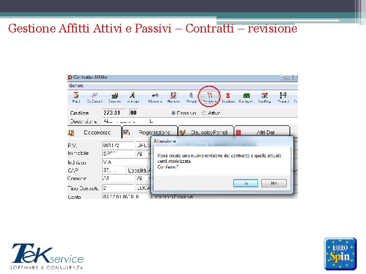 Gestione Affitti Attivi e Passivi – Contratti – revisione ******* 