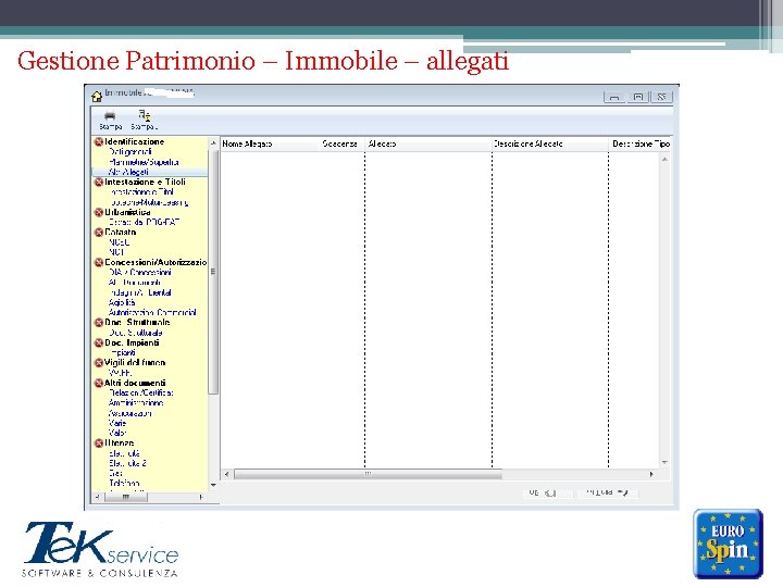 Gestione Patrimonio – Immobile – allegati ******* 