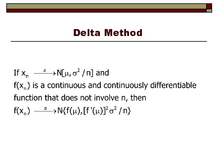 Delta Method 