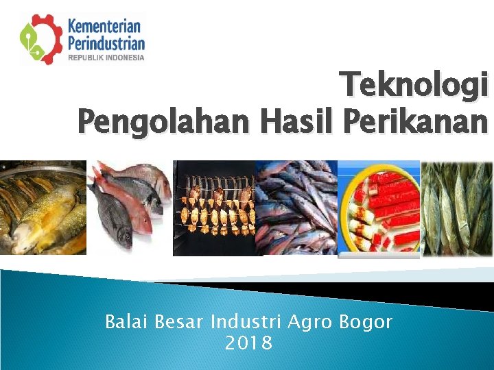 Teknologi Pengolahan Hasil Perikanan Balai Besar Industri Agro Bogor 2018 