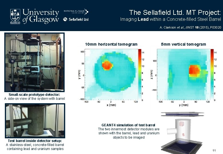 The Sellafield Ltd. MT Project: Imaging Lead within a Concrete-filled Steel Barrel A. Clarkson