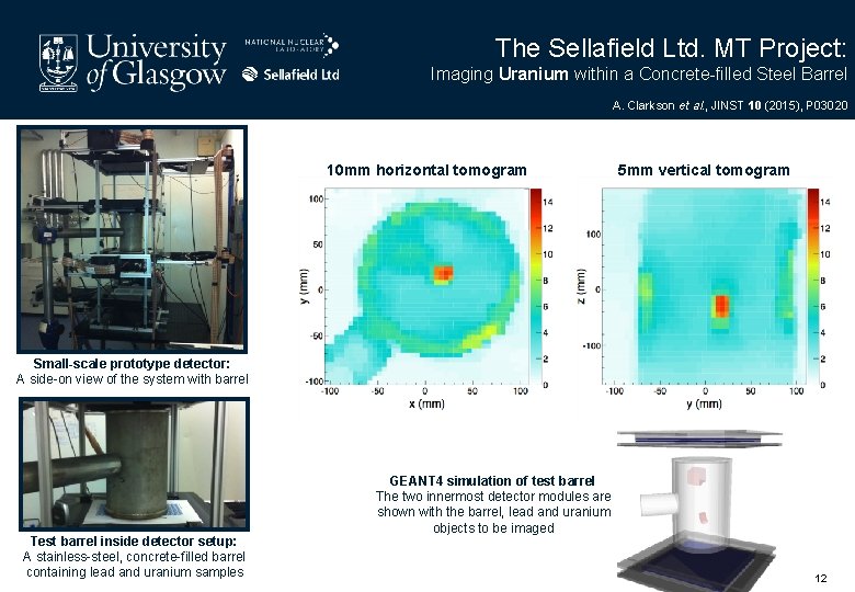 The Sellafield Ltd. MT Project: Imaging Uranium within a Concrete-filled Steel Barrel A. Clarkson The Sellafield Ltd. MT Project: Imaging Uranium within a Concrete-filled Steel Barrel A. Clarkson