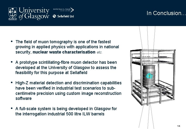 In Conclusion. . . • The field of muon tomography is one of the In Conclusion. . . • The field of muon tomography is one of the