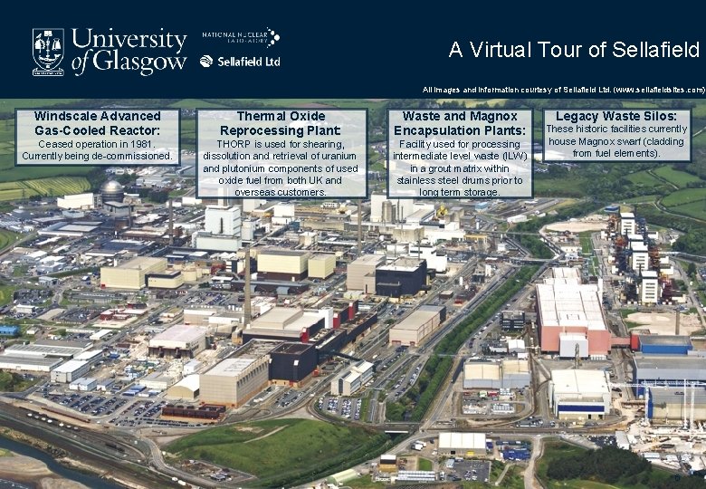 A Virtual Tour of Sellafield All images and information courtesy of Sellafield Ltd. (www. A Virtual Tour of Sellafield All images and information courtesy of Sellafield Ltd. (www.