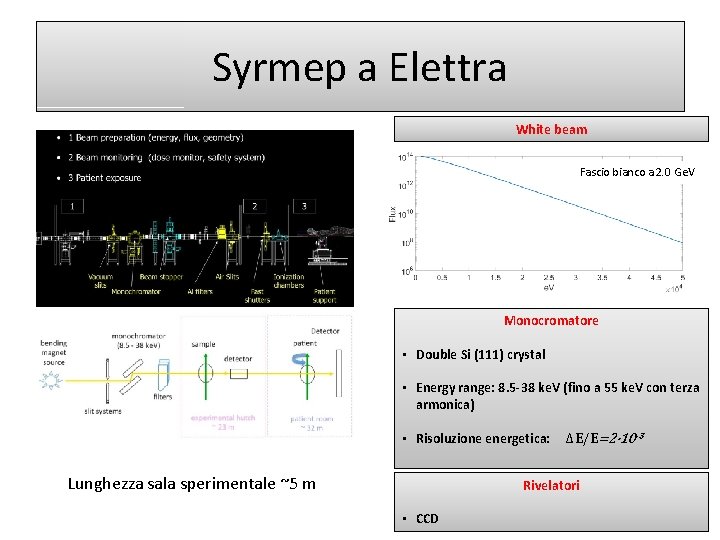 Syrmep a Elettra White beam Fascio bianco a 2. 0 Ge. V Monocromatore •