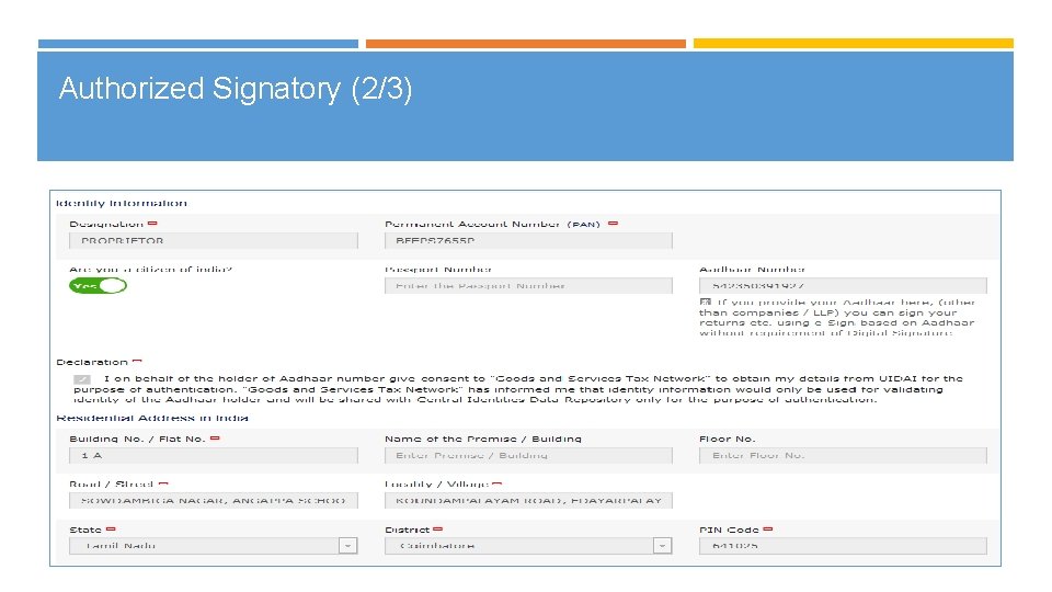 Authorized Signatory (2/3) 