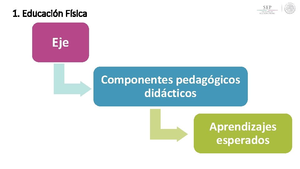 1. Educación Física Eje Componentes pedagógicos didácticos Aprendizajes esperados 1. Educación Física Eje Componentes pedagógicos didácticos Aprendizajes esperados
