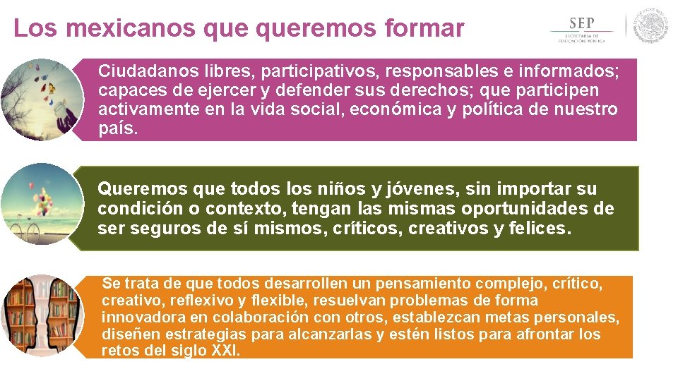 Los mexicanos queremos formar Ciudadanos libres, participativos, responsables e informados; capaces de ejercer y Los mexicanos queremos formar Ciudadanos libres, participativos, responsables e informados; capaces de ejercer y
