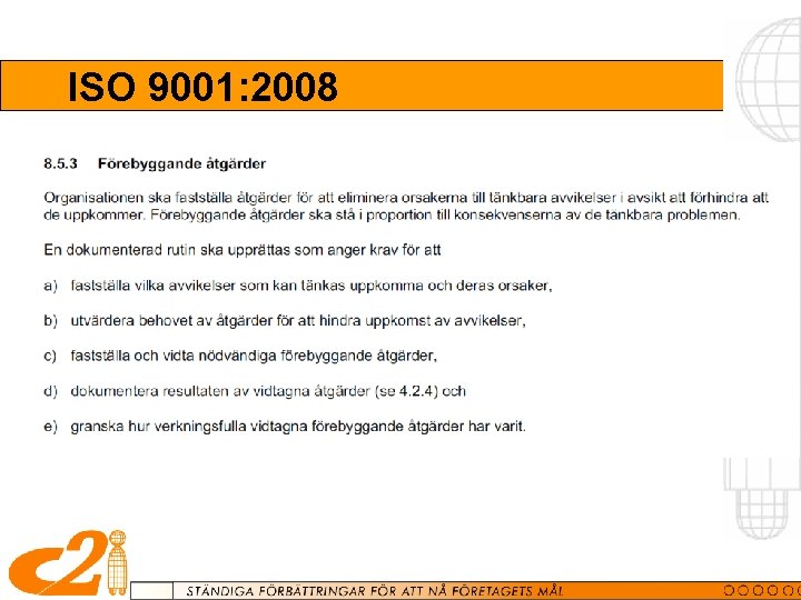 ISO 9001: 2008 